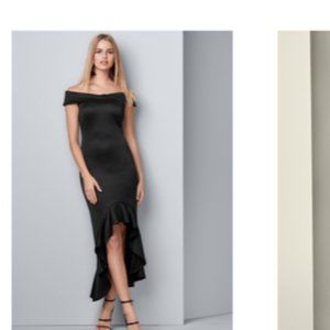 Black High Low Dress by Venus